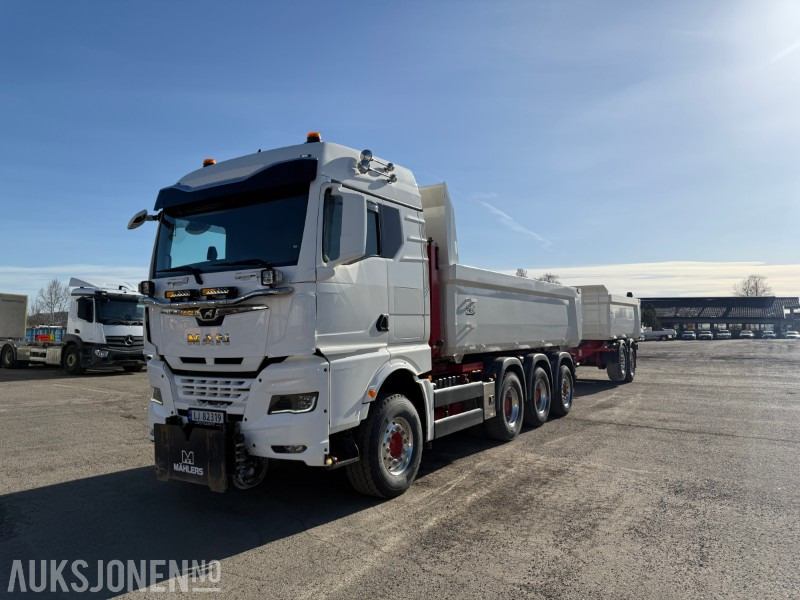 2022 MAN TGX 35.510 - Bil og henger. Grus og asfalt kasser - Самосвал камион: снимка 1 2022 MAN TGX 35.510 - Bil og henger. Grus og asfalt kasser - Самосвал камион: снимка 1