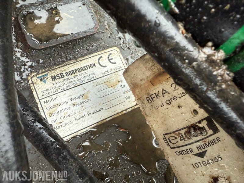 Hammer, MSB MS710H, S70 HK, Beka-Max sentralsmøring - Хидравличен чук: снимка 5 Hammer, MSB MS710H, S70 HK, Beka-Max sentralsmøring - Хидравличен чук: снимка 5