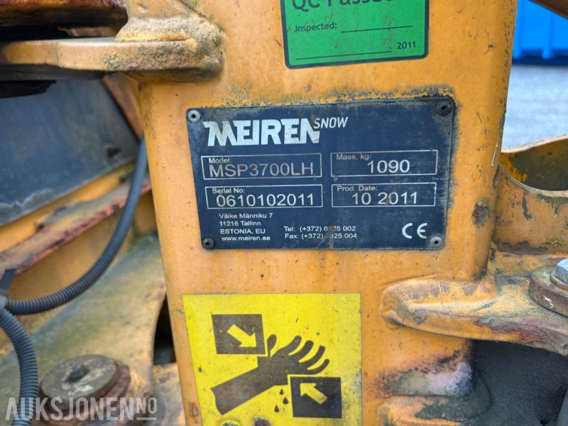 2011 Andre MEIREN SNOW MSP3700LH snøplog - Камион: снимка 3 2011 Andre MEIREN SNOW MSP3700LH snøplog - Камион: снимка 3