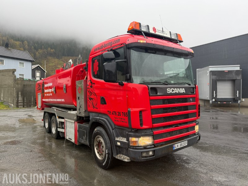 1999 Scania R124 Spyle/sugebil med Korp&Son påbygg - Комунална/ Специална техника: снимка 2 1999 Scania R124 Spyle/sugebil med Korp&Son påbygg - Комунална/ Специална техника: снимка 2