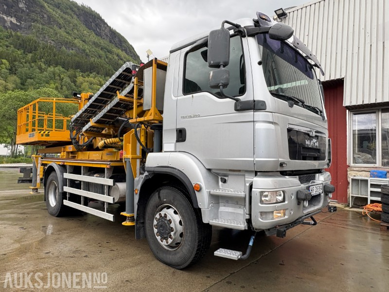 2014 MAN TGM 18.340 Normet Esslift 810 liftbil - 15 888 km - Комунална/ Специална техника: снимка 2 2014 MAN TGM 18.340 Normet Esslift 810 liftbil - 15 888 km - Комунална/ Специална техника: снимка 2