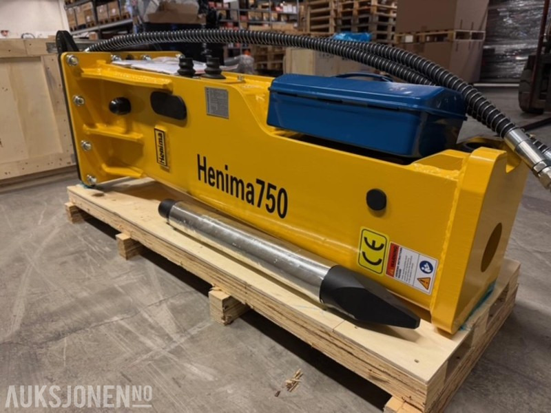 NY HENIMA PIGGHAMMER TIL 6-9 TONNS GRAVEMASKIN S50 M/GARANTI - Хидравличен чук за Строителна техника: снимка 5 NY HENIMA PIGGHAMMER TIL 6-9 TONNS GRAVEMASKIN S50 M/GARANTI - Хидравличен чук за Строителна техника: снимка 5