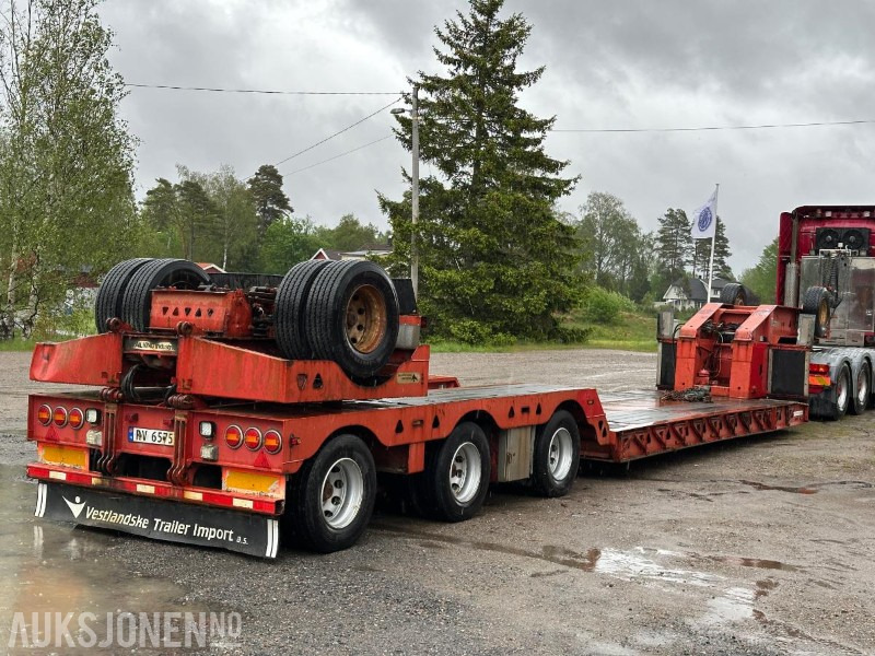 2009 Trail King TK154HED lavboy-henger - 4akslet maskinhenger med vse styring - Ремарке: снимка 5 2009 Trail King TK154HED lavboy-henger - 4akslet maskinhenger med vse styring - Ремарке: снимка 5