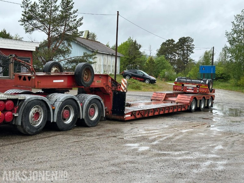 2009 Trail King TK154HED lavboy-henger - 4akslet maskinhenger med vse styring - Ремарке: снимка 1 2009 Trail King TK154HED lavboy-henger - 4akslet maskinhenger med vse styring - Ремарке: снимка 1