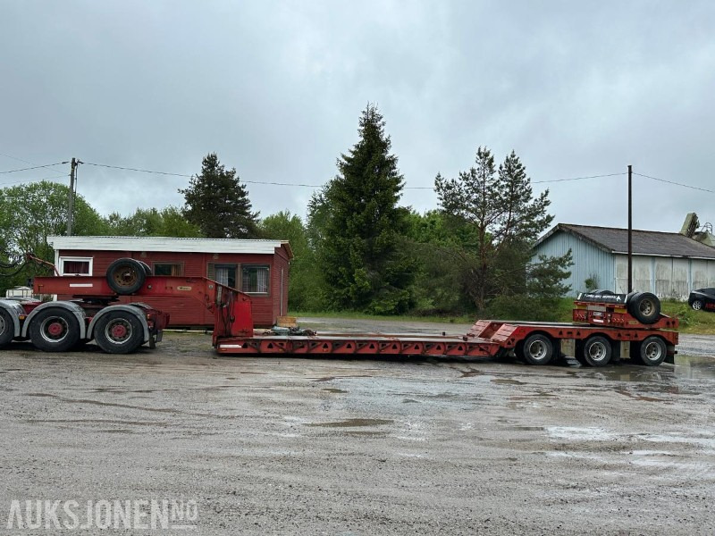 2009 Trail King TK154HED lavboy-henger - 4akslet maskinhenger med vse styring - Ремарке: снимка 2 2009 Trail King TK154HED lavboy-henger - 4akslet maskinhenger med vse styring - Ремарке: снимка 2