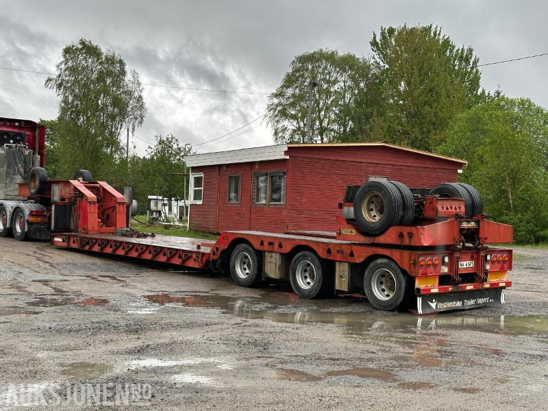 2009 Trail King TK154HED lavboy-henger - 4akslet maskinhenger med vse styring - Ремарке: снимка 3 2009 Trail King TK154HED lavboy-henger - 4akslet maskinhenger med vse styring - Ремарке: снимка 3