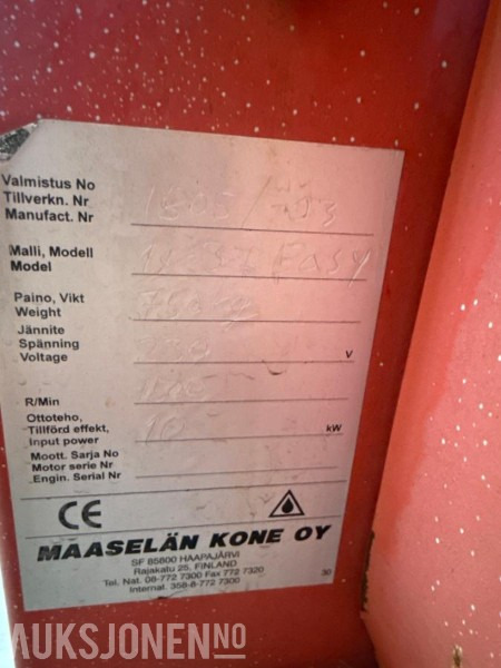 2003 Hakkipilke 1x37 Easy 37 - vedmaksin - mva fri - Селскостопанска техника: снимка 5 2003 Hakkipilke 1x37 Easy 37 - vedmaksin - mva fri - Селскостопанска техника: снимка 5