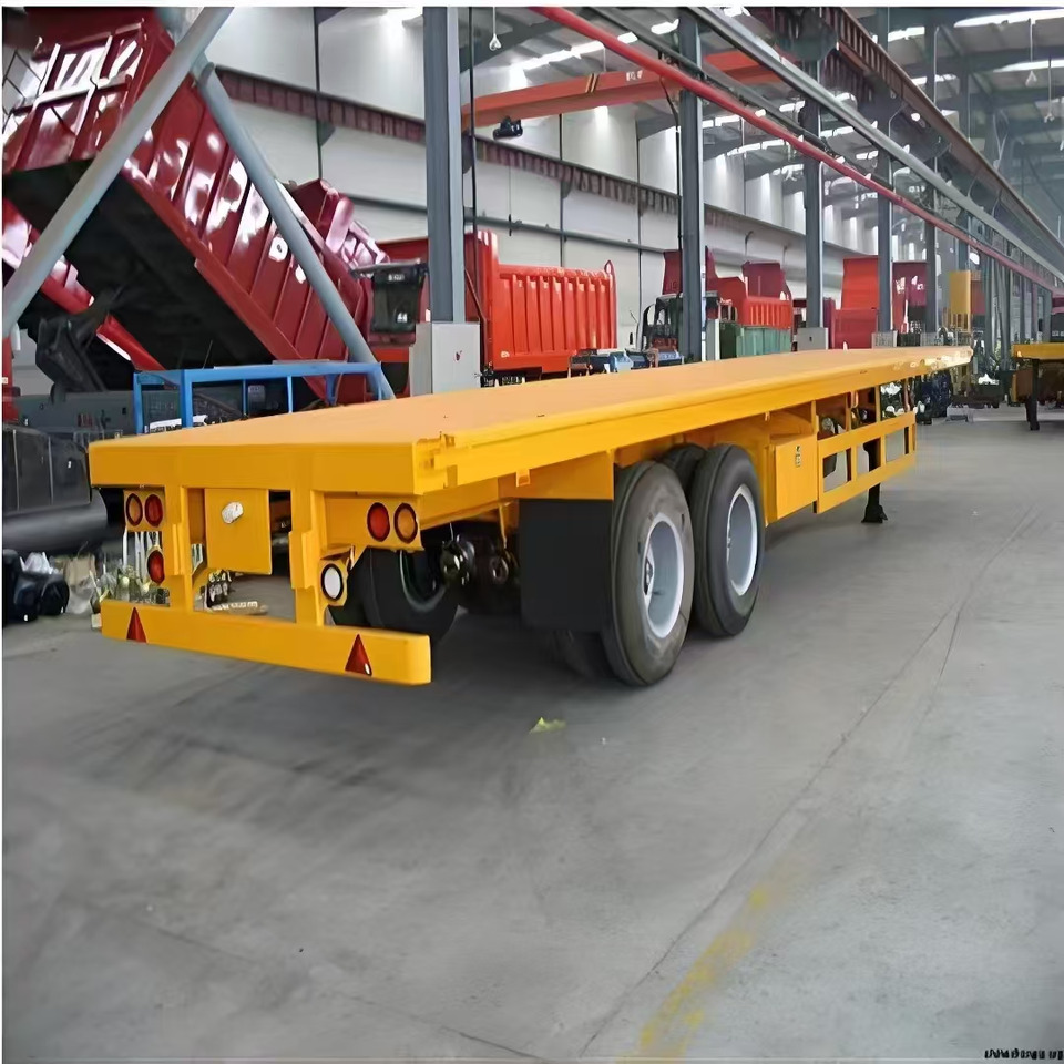 Нови Нискорамна площадка полуремарке ZHICHENG Semi Flat Bed Low Bed in New or Used with 3 Axles 4 Axles: снимка 30
