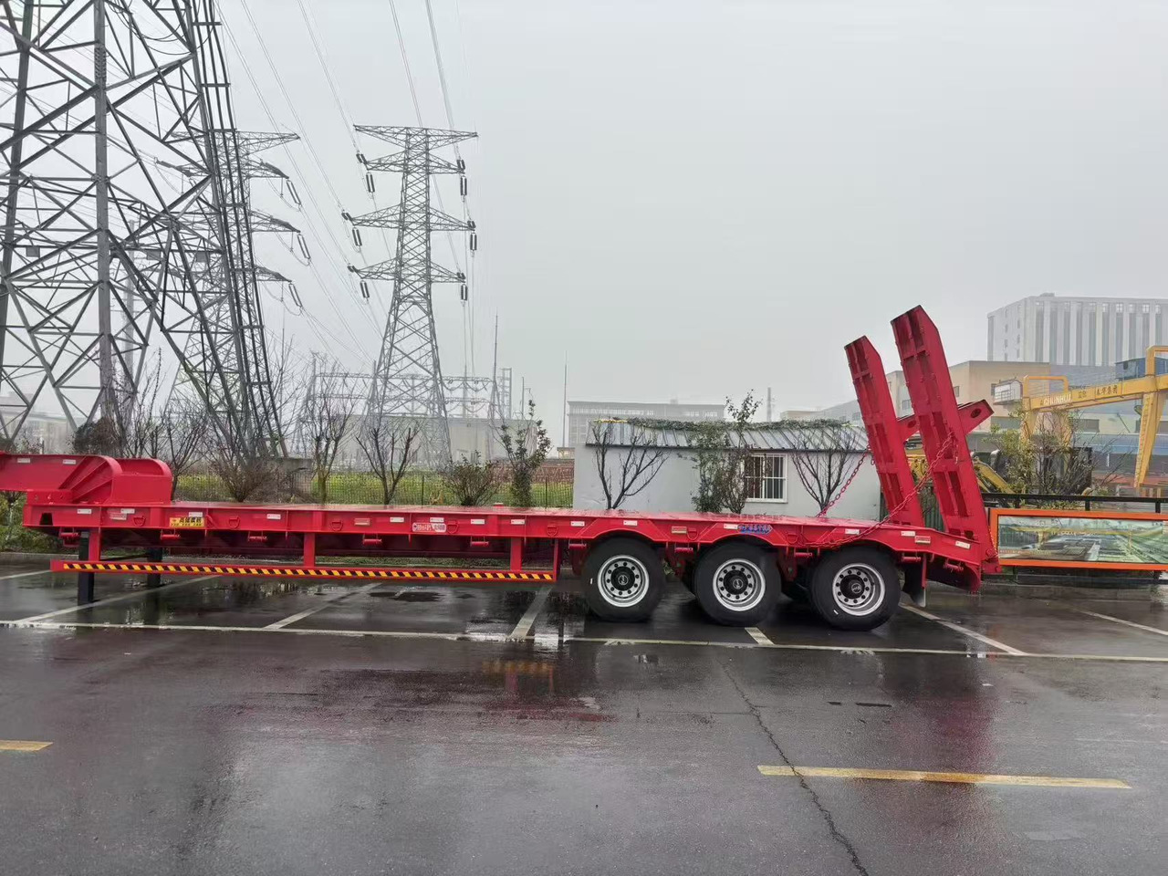 Нови Нискорамна площадка полуремарке ZHICHENG Semi Flat Bed Low Bed in New or Used with 3 Axles 4 Axles: снимка 21