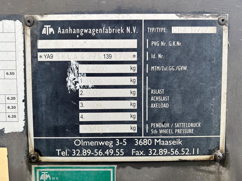 Лизинг на ATM 3 - assige kipper oplegger Hydraulische kleppen / Tipper  30,7m3 ATM 3 - assige kipper oplegger Hydraulische kleppen / Tipper  30,7m3: снимка 14
