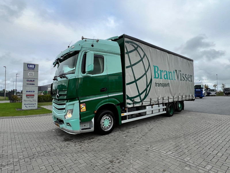 Mercedes-Benz Actros 2745 6x2 bakwagen Schuifzeilen - Камион с брезент: снимка 1 Mercedes-Benz Actros 2745 6x2 bakwagen Schuifzeilen - Камион с брезент: снимка 1