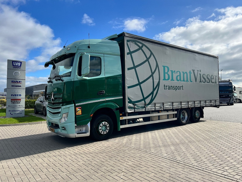 Mercedes-Benz Actros 2745 6x2 bakwagen Schuifzeilen - Камион с брезент: снимка 1 Mercedes-Benz Actros 2745 6x2 bakwagen Schuifzeilen - Камион с брезент: снимка 1