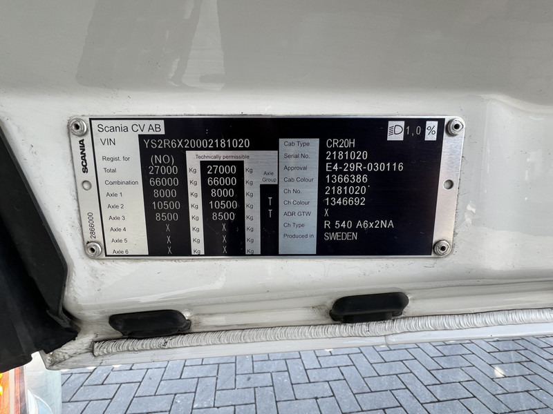 Влекач Scania R540 6x2 NGS 6x2 Trekker Full Spoiler / Retarder, 3.15 /  Leather, LED: снимка 17