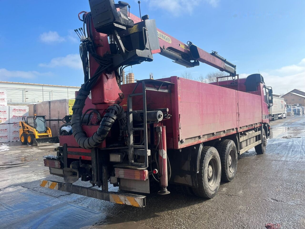 Mercedes-Benz Actros MP1 6x4 + Palfinger Krane - Камион с кран, Бордови камион: снимка 3 Mercedes-Benz Actros MP1 6x4 + Palfinger Krane - Камион с кран, Бордови камион: снимка 3