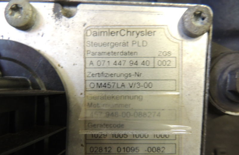 Mercedes-Benz OM457LA E5 for Mercedes-Benz AXOR truck for parts - Двигател за Камион: снимка 4 Mercedes-Benz OM457LA E5 for Mercedes-Benz AXOR truck for parts - Двигател за Камион: снимка 4