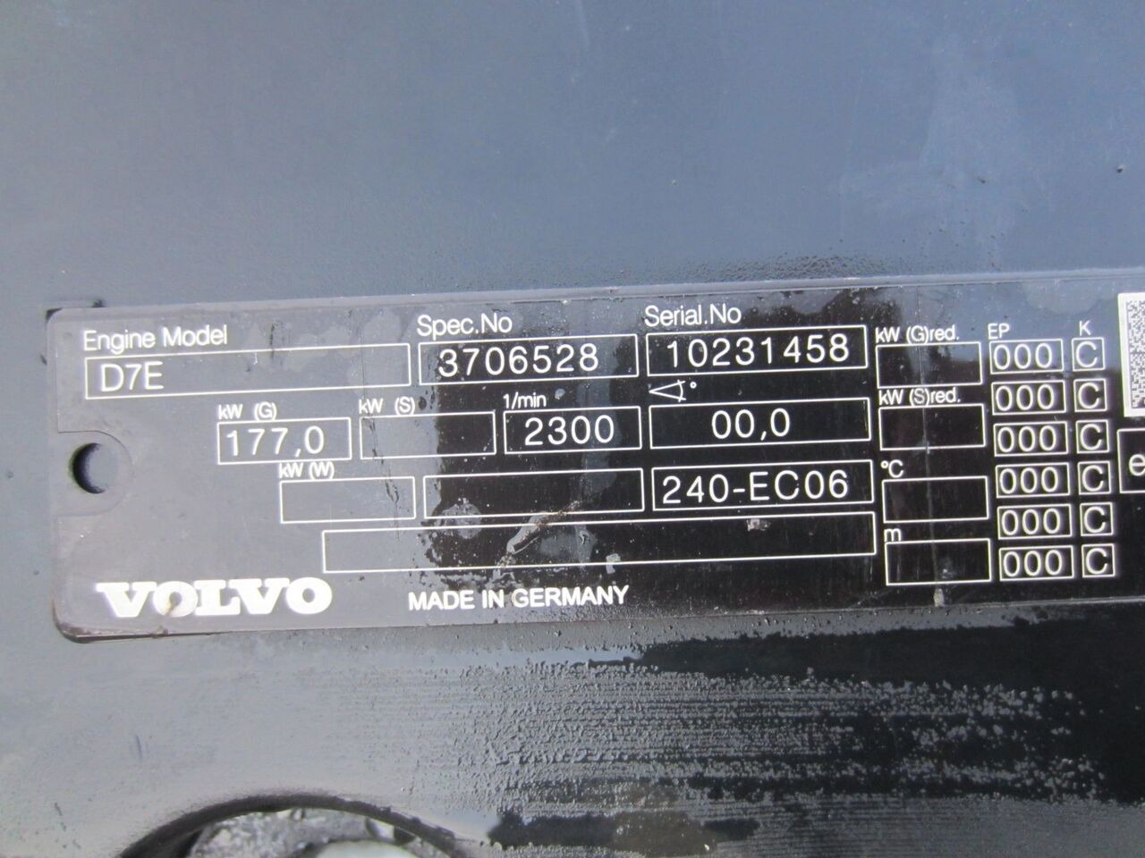 Volvo D7E 240 Volvo FL - Двигател за Камион: снимка 4 Volvo D7E 240 Volvo FL - Двигател за Камион: снимка 4