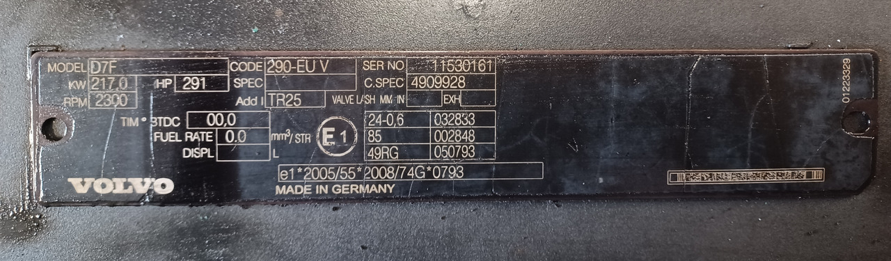 Volvo D7F Volvo FL - Двигател за Камион: снимка 3 Volvo D7F Volvo FL - Двигател за Камион: снимка 3