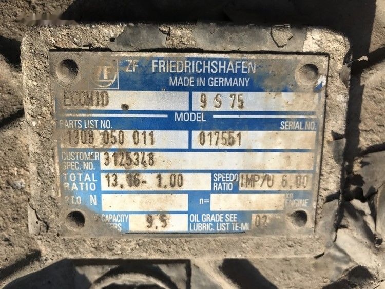Volvo ECOMID ZF 9S 75 Volvo FL6 - Скоростна кутия за Камион: снимка 3 Volvo ECOMID ZF 9S 75 Volvo FL6 - Скоростна кутия за Камион: снимка 3