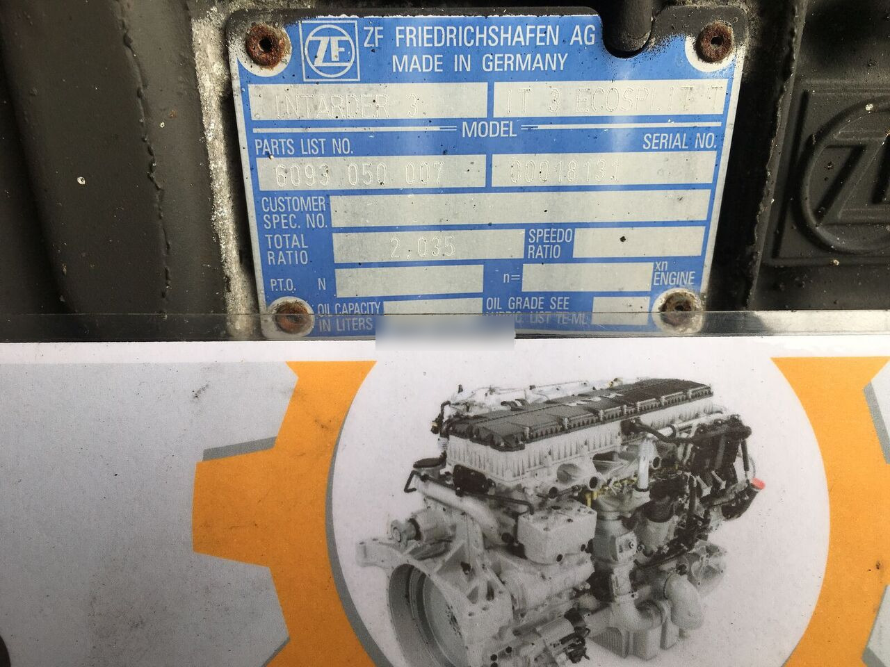 ZF 16S2331TD 1356052026 truck - Скоростна кутия за Камион: снимка 4 ZF 16S2331TD 1356052026 truck - Скоростна кутия за Камион: снимка 4