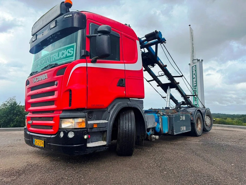 Scania G450 G450 6x2*4 rear steering - Камион с кабелна система: снимка 1 Scania G450 G450 6x2*4 rear steering - Камион с кабелна система: снимка 1