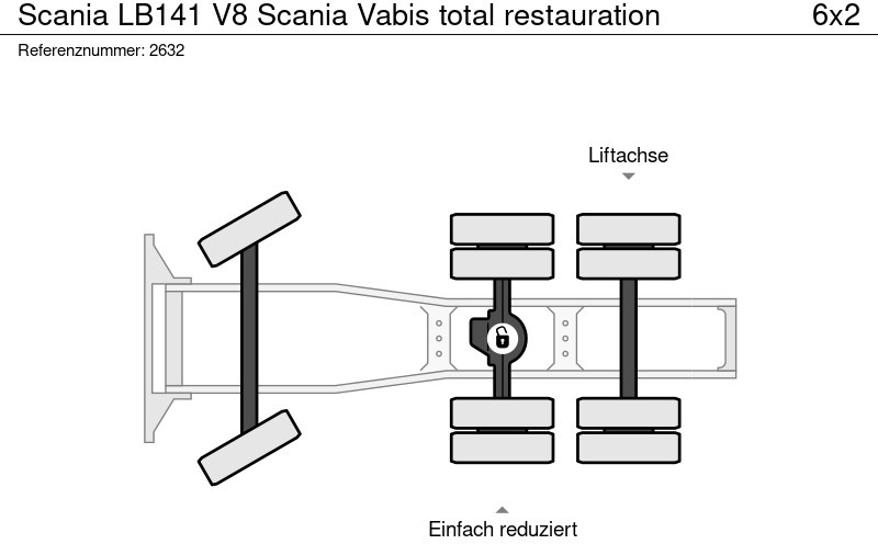 Влекач Scania LB141 V8 Scania Vabis total restauration: снимка 18