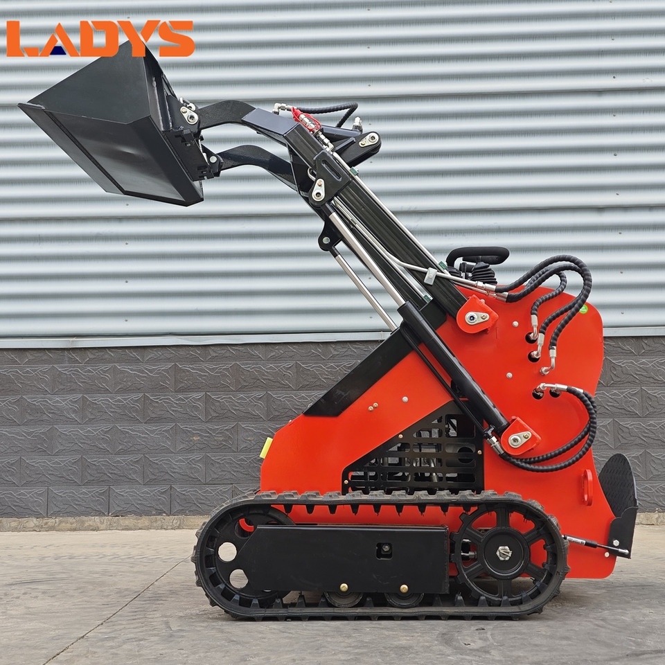 LADYS Free Shipping Mini Skid Steer Loader Compact Track Electric/Diesel Chinese Mini Skid Steer Loader For Sale With Mini Skid Steer Attachments 4 In 1 Bucket - Мини челен товарач: снимка 3 LADYS Free Shipping Mini Skid Steer Loader Compact Track Electric/Diesel Chinese Mini Skid Steer Loader For Sale With Mini Skid Steer Attachments 4 In 1 Bucket - Мини челен товарач: снимка 3