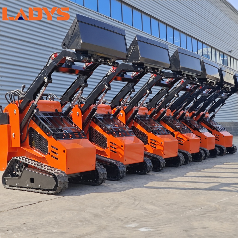 LADYS Free Shipping Mini Skid Steer Loader Compact Track Electric/Diesel Chinese Mini Skid Steer Loader For Sale With Mini Skid Steer Attachments 4 In 1 Bucket - Мини челен товарач: снимка 1 LADYS Free Shipping Mini Skid Steer Loader Compact Track Electric/Diesel Chinese Mini Skid Steer Loader For Sale With Mini Skid Steer Attachments 4 In 1 Bucket - Мини челен товарач: снимка 1