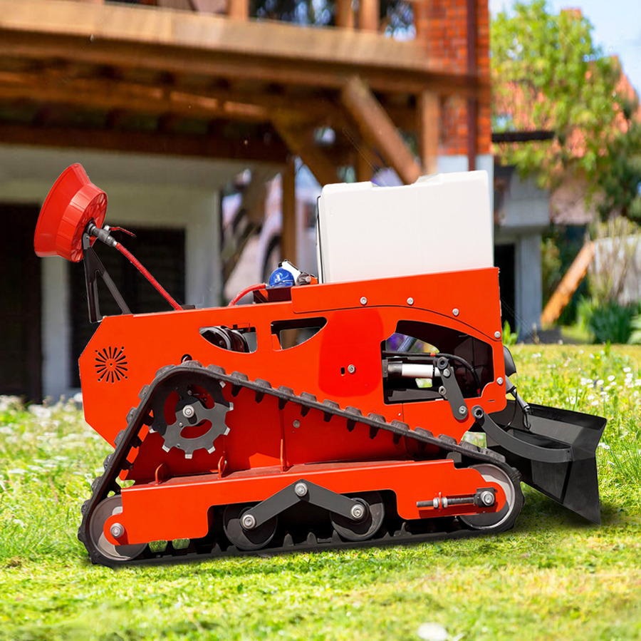 Нови Косачка за трева LEZUM Electric Lawn Mower Rc Remote Control Robot Gas Gasoline Electric Zero Turn Crawler Lawn Mower For Sale Grass Cutting: снимка 8