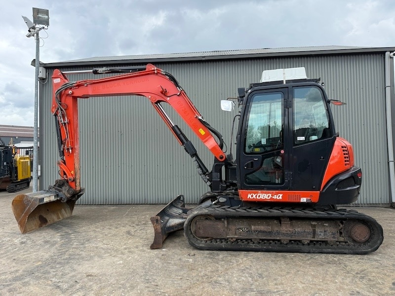 Kubota KX 080-4 - Мини багер: снимка 1 Kubota KX 080-4 - Мини багер: снимка 1