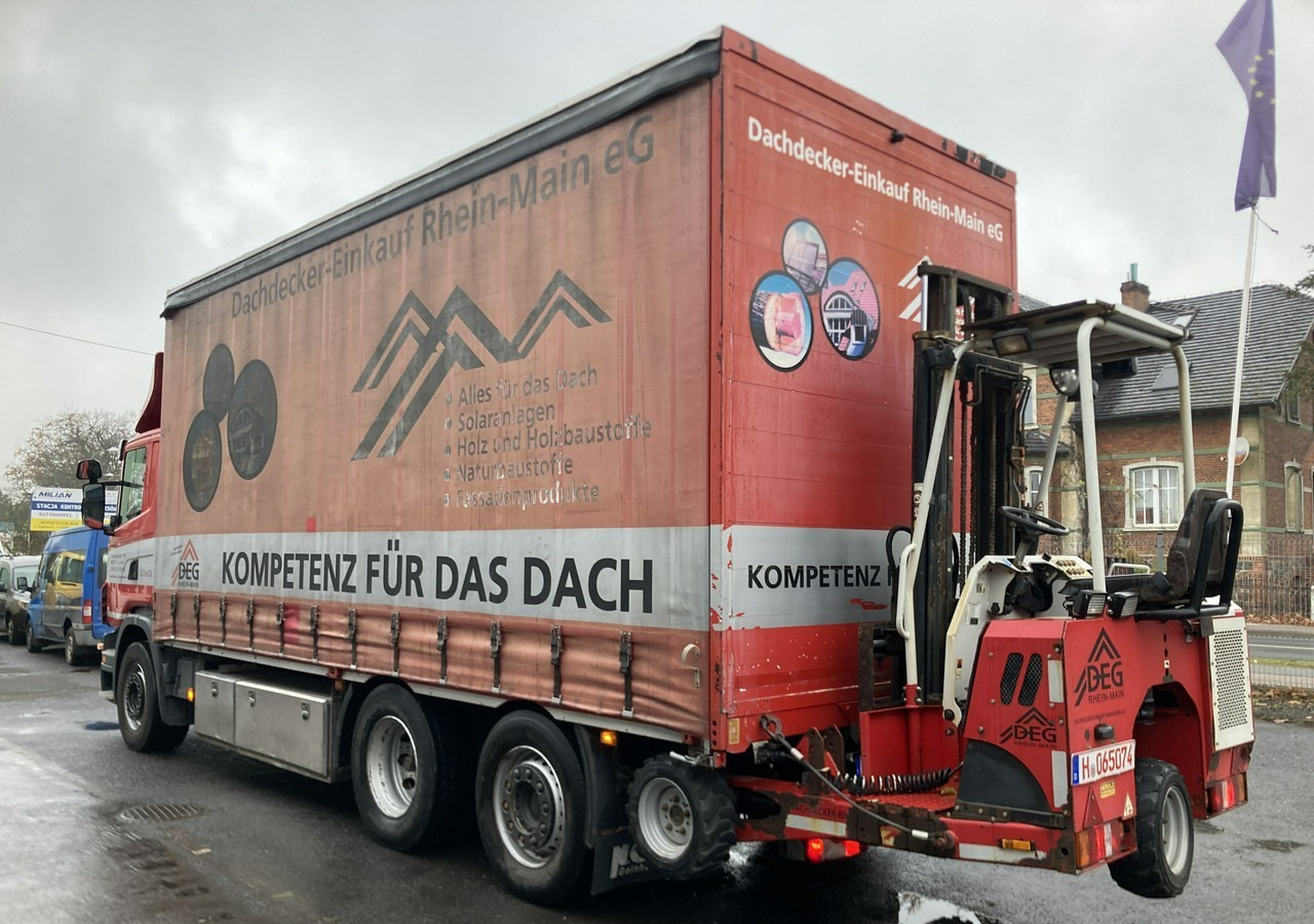 Inna Inny Scania G320 Wózek PALFINGER Firanka Plandeka plandeka Moffett - Камион с брезент: снимка 5 Inna Inny Scania G320 Wózek PALFINGER Firanka Plandeka plandeka Moffett - Камион с брезент: снимка 5
