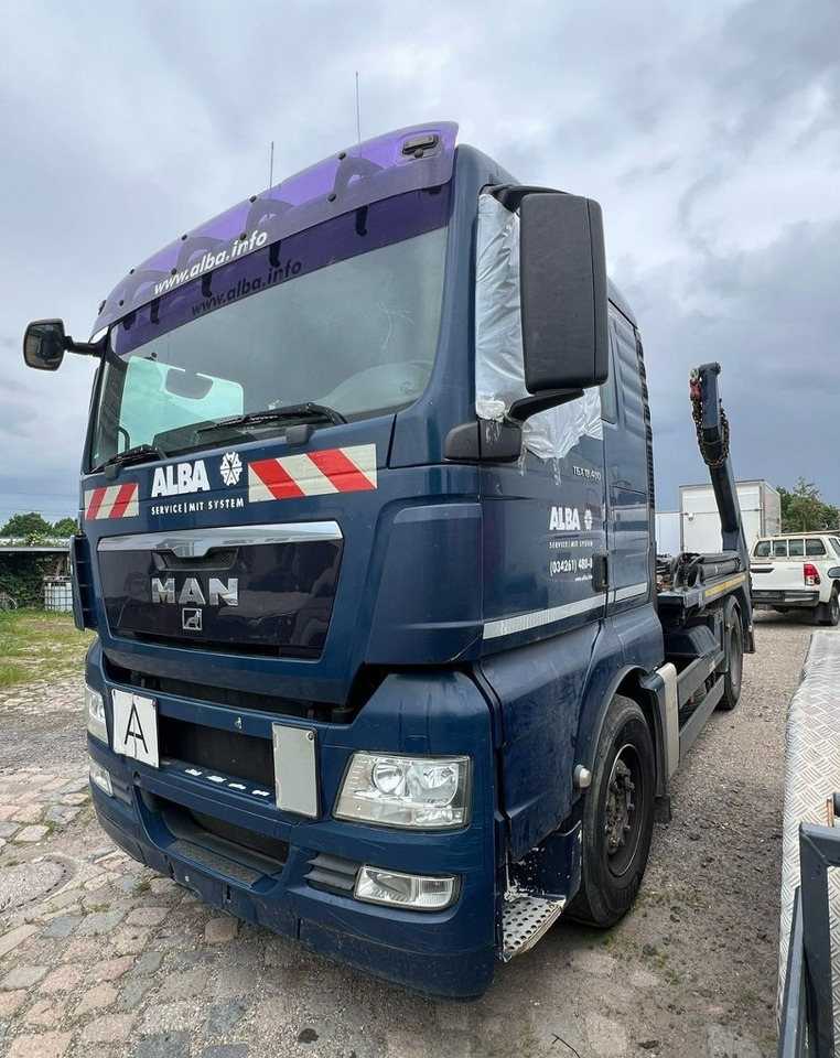 MAN Inny MAN Man TGX 18.400 Bramowiec hakowiec Meiler Model 2012 - Мултилифт за контейнери камион: снимка 1 MAN Inny MAN Man TGX 18.400 Bramowiec hakowiec Meiler Model 2012 - Мултилифт за контейнери камион: снимка 1
