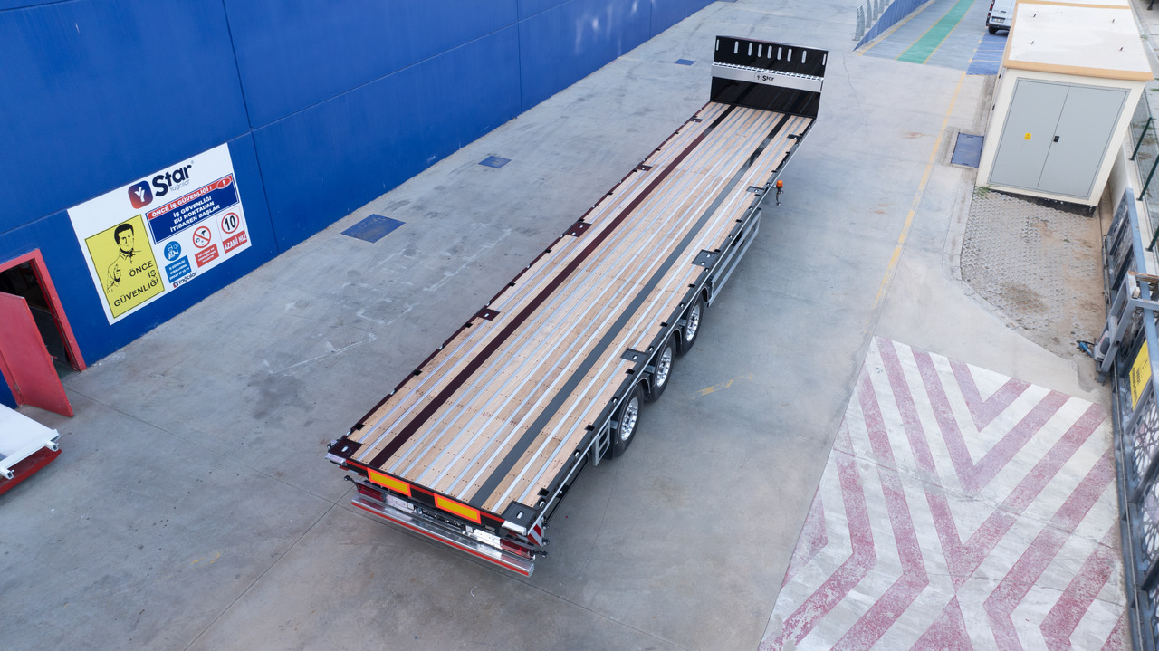 STAR YAGCILAR Heavy duty Platform - Бордово полуремарке/ Платформа: снимка 1 STAR YAGCILAR Heavy duty Platform - Бордово полуремарке/ Платформа: снимка 1