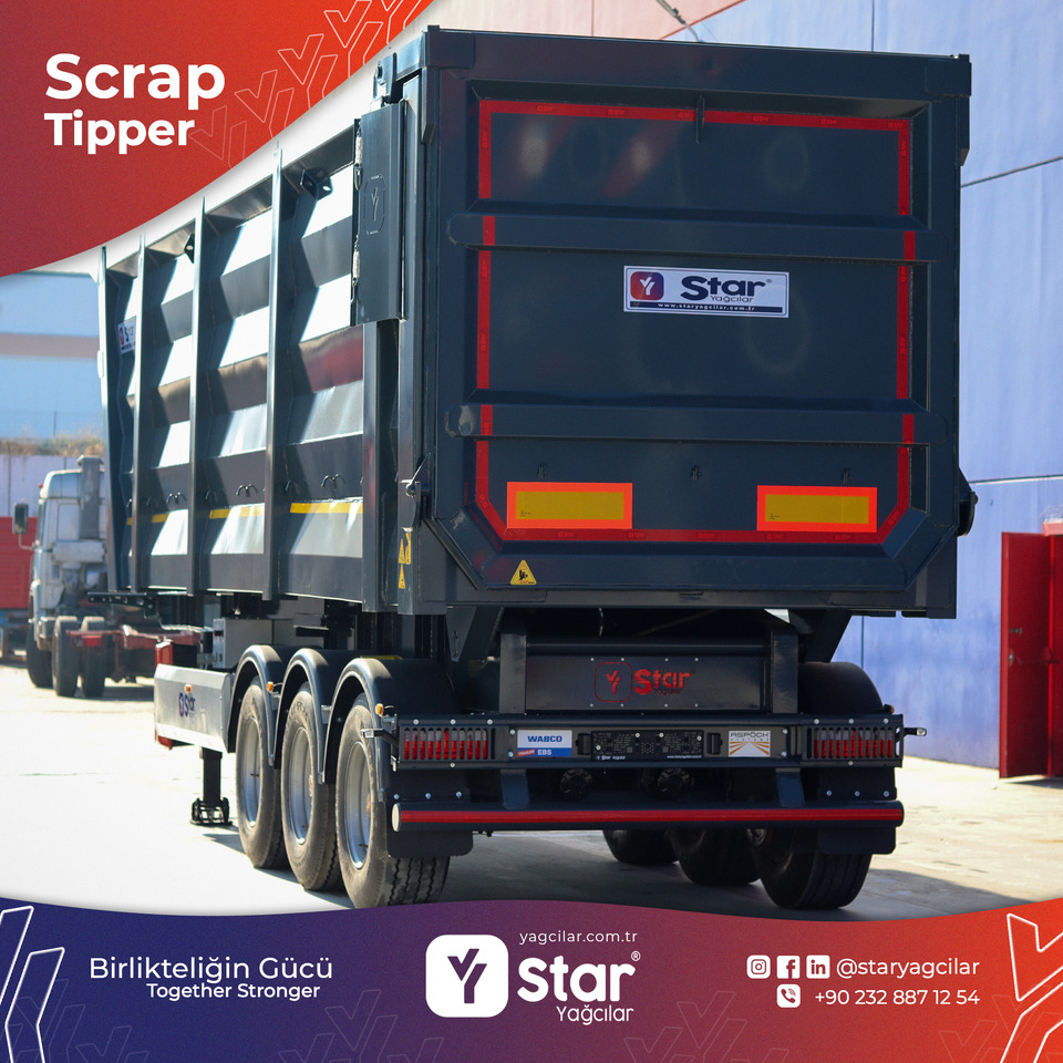 STAR YAGCILAR SY - Tipper scrap - Самосвал полуремарке: снимка 1 STAR YAGCILAR SY - Tipper scrap - Самосвал полуремарке: снимка 1