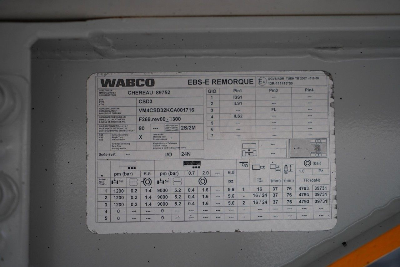 Рефрижератор полуремарке Chereau CHŁODNIA / CARRIER VECTOR 1950MT / DOPPELSTOCK: снимка 19 Рефрижератор полуремарке Chereau CHŁODNIA / CARRIER VECTOR 1950MT / DOPPELSTOCK: снимка 19