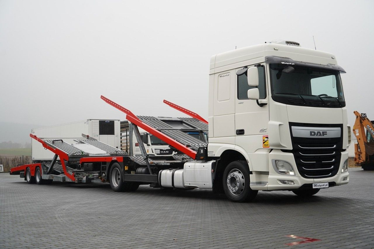 DAF XF 480 / LORA / LOHR / 16,5 M / 4 DOSTAWCZAKI / - Автовоз камион: снимка 5 DAF XF 480 / LORA / LOHR / 16,5 M / 4 DOSTAWCZAKI / - Автовоз камион: снимка 5
