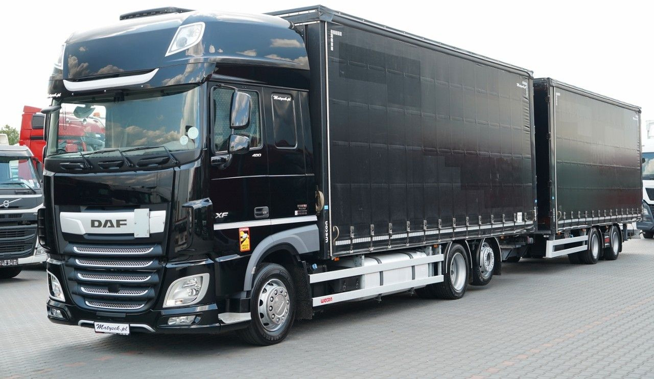 DAF XF 480 / ZESTAW TANDEM / 120 M3 / PRZEJAZDOWY / - Камион с брезент: снимка 1 DAF XF 480 / ZESTAW TANDEM / 120 M3 / PRZEJAZDOWY / - Камион с брезент: снимка 1