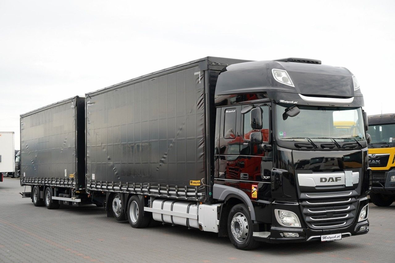 DAF XF 480 / ZESTAW TANDEM / 120 M3 / PRZEJAZDOWY / - Камион с брезент: снимка 1 DAF XF 480 / ZESTAW TANDEM / 120 M3 / PRZEJAZDOWY / - Камион с брезент: снимка 1