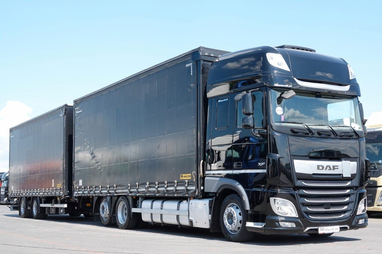 DAF XF 480 / ZESTAW TANDEM / 120 M3 / PRZEJAZDOWY / - Камион с брезент: снимка 1 DAF XF 480 / ZESTAW TANDEM / 120 M3 / PRZEJAZDOWY / - Камион с брезент: снимка 1