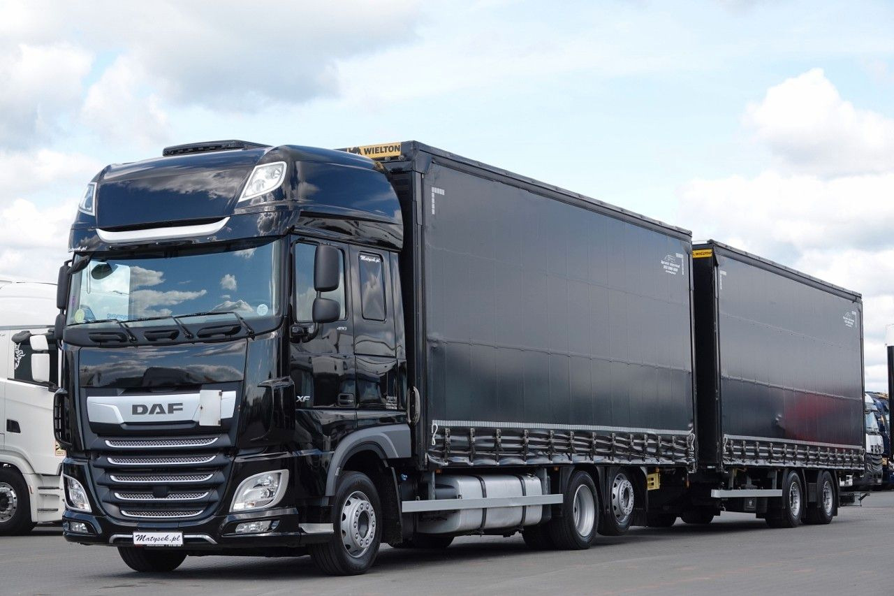 DAF XF 480 / ZESTAW TANDEM / 120 M3 / PRZEJAZDOWY / - Камион с брезент: снимка 1 DAF XF 480 / ZESTAW TANDEM / 120 M3 / PRZEJAZDOWY / - Камион с брезент: снимка 1