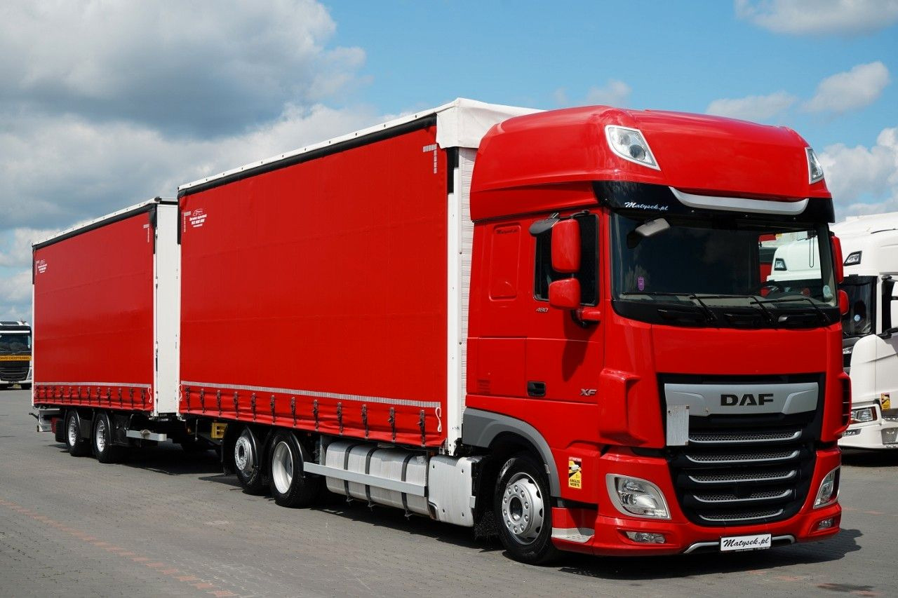 DAF XF 480 / ZESTAW TANDEM 120 M3 / PRZEJAZDOWY / WI - Камион с брезент: снимка 4 DAF XF 480 / ZESTAW TANDEM 120 M3 / PRZEJAZDOWY / WI - Камион с брезент: снимка 4