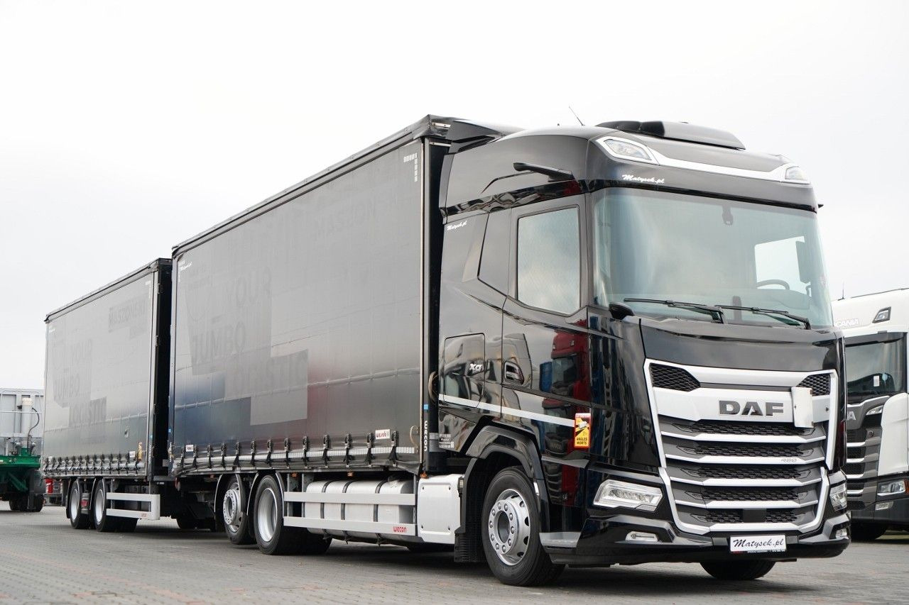 DAF XG 480 / ZESTAW TANDEM / 120 M3 / PRZEJAZDOWY / - Камион с брезент: снимка 4 DAF XG 480 / ZESTAW TANDEM / 120 M3 / PRZEJAZDOWY / - Камион с брезент: снимка 4