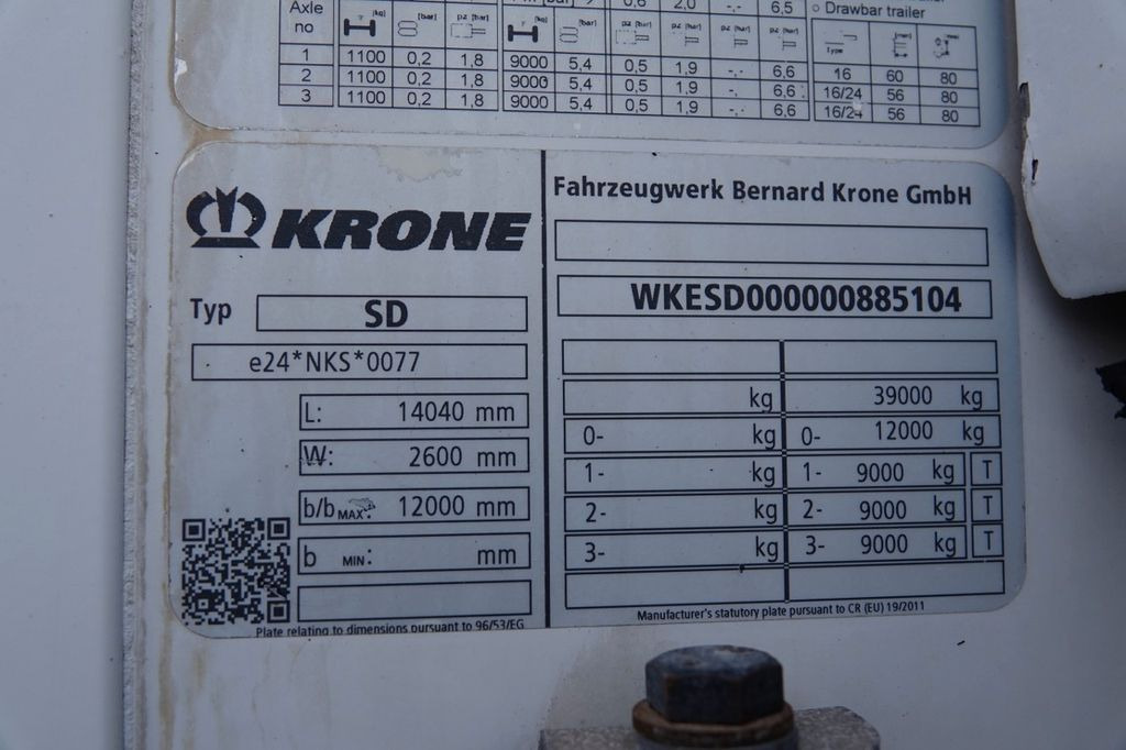 Рефрижератор полуремарке Krone CHŁODNIA / THERMO KING SLX 400 / 2019 ROK / KOSZ: снимка 19