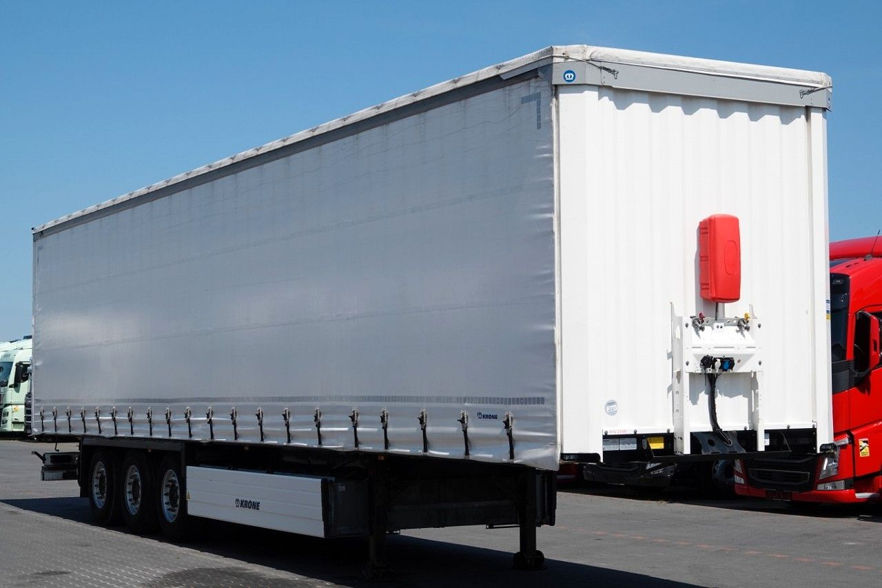 Krone FIRANKA / 2021 ROK / KOSZ NA PALETY / 2 OSIE POD - Брезентово полуремарке: снимка 1 Krone FIRANKA / 2021 ROK / KOSZ NA PALETY / 2 OSIE POD - Брезентово полуремарке: снимка 1