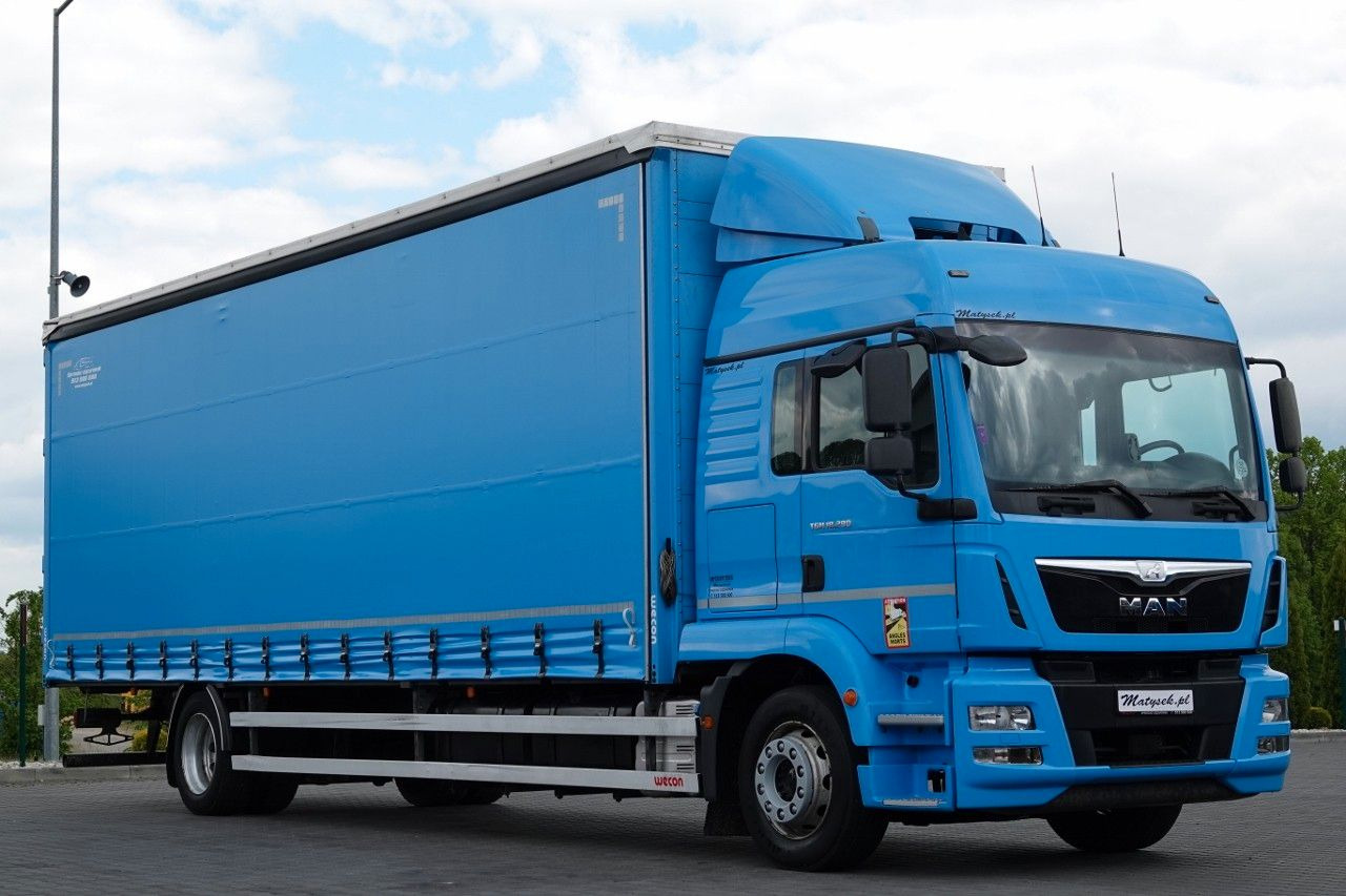 MAN TGM 18.290 / 6x2 / FIRANKA - 8,9 m / SOLÓWKA / - Камион с брезент: снимка 4 MAN TGM 18.290 / 6x2 / FIRANKA - 8,9 m / SOLÓWKA / - Камион с брезент: снимка 4