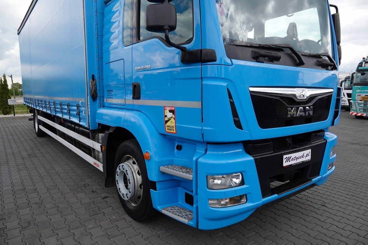 MAN TGM 18.290 / 6x2 / FIRANKA - 8,9 m / SOLÓWKA / - Камион с брезент: снимка 5 MAN TGM 18.290 / 6x2 / FIRANKA - 8,9 m / SOLÓWKA / - Камион с брезент: снимка 5