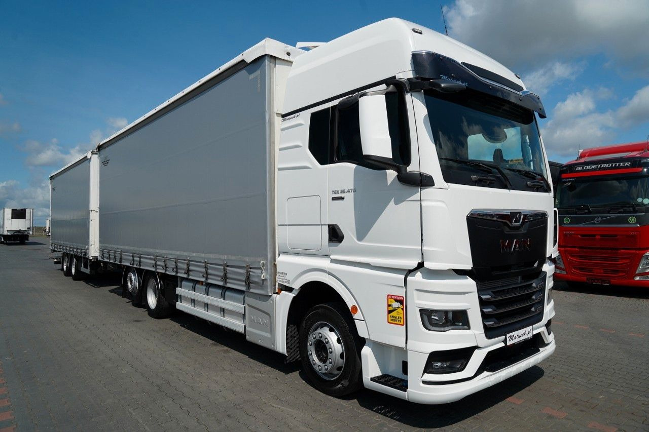 MAN TGX 26.470 / ZESTAW TANDEM 120 M3 / PRZEJAZDOWY - Камион с брезент: снимка 5 MAN TGX 26.470 / ZESTAW TANDEM 120 M3 / PRZEJAZDOWY - Камион с брезент: снимка 5
