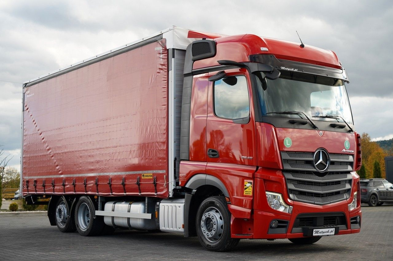 Mercedes-Benz ACTROS 2545 / SOLÓWKA / 6x2 / OŚ PODNOSZONA / B - Камион с брезент: снимка 5 Mercedes-Benz ACTROS 2545 / SOLÓWKA / 6x2 / OŚ PODNOSZONA / B - Камион с брезент: снимка 5