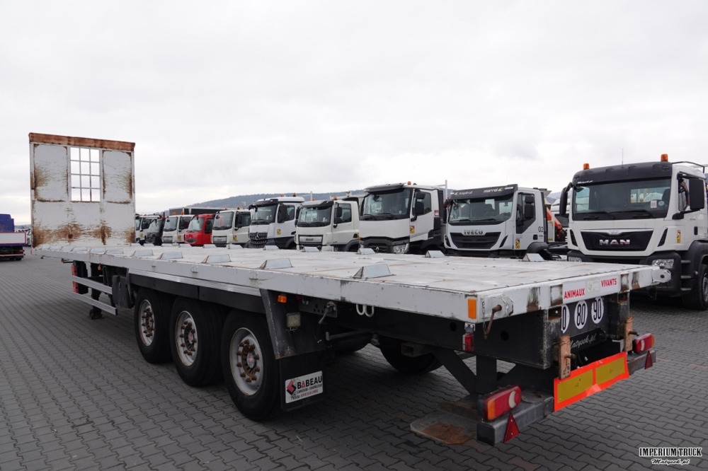 SAMRO / NACZEPA PLATFORMA / MOCNA PODŁOGA / OSIE SAF - Бордово полуремарке/ Платформа: снимка 4 SAMRO / NACZEPA PLATFORMA / MOCNA PODŁOGA / OSIE SAF - Бордово полуремарке/ Платформа: снимка 4