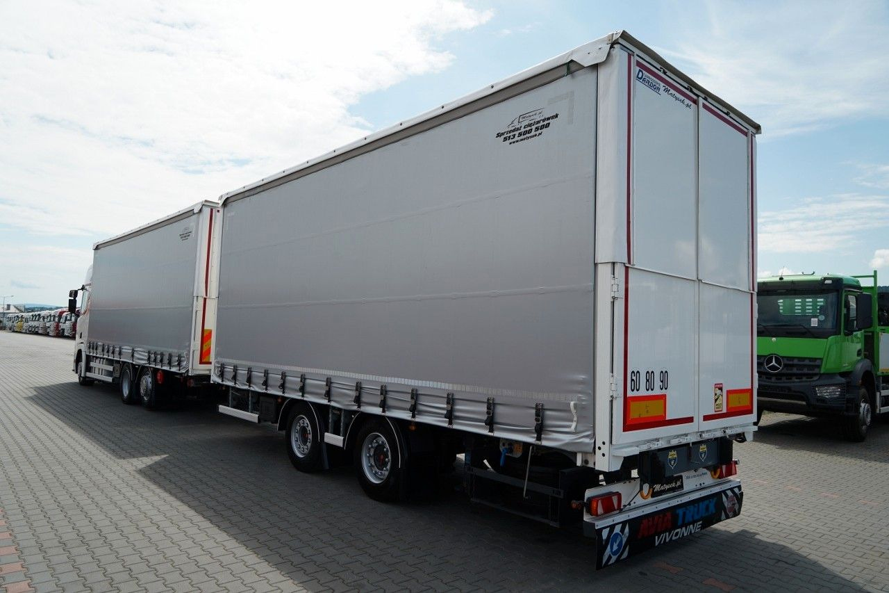 Scania R 450 / ZESTAW TANDEM 120 M3 / PRZEJAZDOWY / OŚ - Камион с брезент: снимка 2 Scania R 450 / ZESTAW TANDEM 120 M3 / PRZEJAZDOWY / OŚ - Камион с брезент: снимка 2