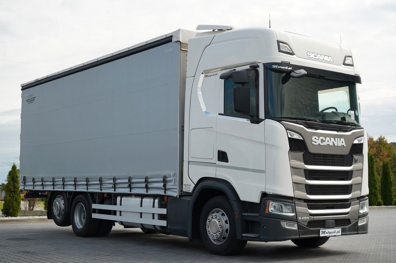 Scania S 450 / SOLÓWKA / 6X2 / OŚ PODNOSZONA / 2019 / - Камион с брезент: снимка 1 Scania S 450 / SOLÓWKA / 6X2 / OŚ PODNOSZONA / 2019 / - Камион с брезент: снимка 1